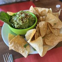 Fresh chips & guacamole   at La Macarena in New Orleans