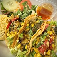 Signature Vegan Taco Platter  at La Macarena in New Orleans