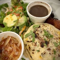 Vegan Pupusa Platter  at La Macarena in New Orleans