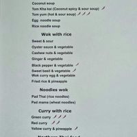 menu2 at Thai Chiangmai in Brussels