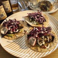 Tacos de berenjena at SixSeis in Sitges