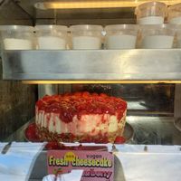 Labelled vegan cheesecake at Arrow Pub + The Honey Pot in Koh Phangan