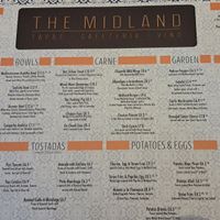 Most recent menu at The Midland in Beaumaris