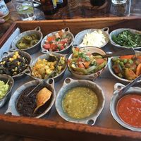Vegan taco tray at Mestizo in North West London