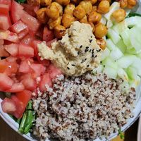 Holistic bowl (comes with a garlic sauce) at Mantra Alimentación Consciente in Tarapoto