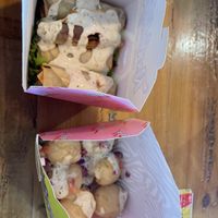 Spring rolls and veggie balls to go  at Rockabilly in Gran Canaria