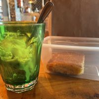 Blondie brownie with ice cream-all vegan!  at Rockabilly in Gran Canaria