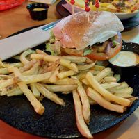 Limbo: No-chicken vurger at Rockabilly in Gran Canaria