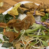 Buffet mix  at Vegetarian in the Golden Age in Vientiane