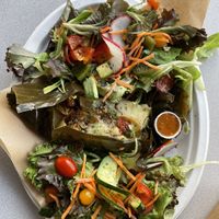 Tamale platter  at Buen Provecho ABQ in Albuquerque