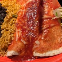 Vegan enchiladas   at Cabo RVC in Rockville Centre