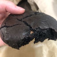 Gluten free vegan double chocolate cookie at Hocking Hills Coffee Emporium in Logan