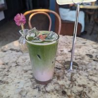 Strawberry matcha at The Little Tart Bakeshop in Atlanta