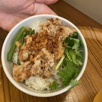 Chopped chicken rice   at Ming-Teng HAO HAO in Tokyo