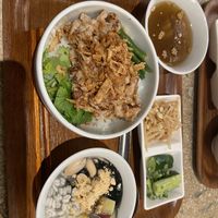 Chicken rice lunch meal set   at Ming-Teng HAO HAO in Tokyo