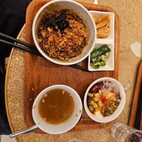 Soupless noodles and tofu pudding at Ming-Teng HAO HAO in Tokyo