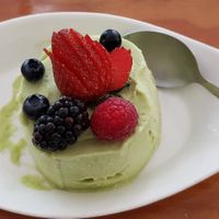 Avocado gelato at Jugobar in San Jose