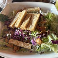 Asian Tofu Saladd #Veganuary at Hula's Modern Tiki in Scottsdale