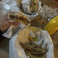 Not Matam y Veggie Falafel (tan ricas que casi no quedan para la foto jejeje)  at SelkNam in Coyhaique