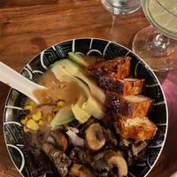 Amazing vegan ramen with actual wood ear mushrooms in it😄  at Wood Ear in Telluride