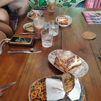 More hotdogs, potluck hotdogs sooo yummy at Bury Me Standing in Cairns