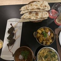 All the vegan options  at Naan Bar in Valletta