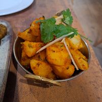 Cumin potatoes at Naan Bar in Valletta