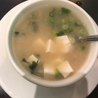 Miso soup was delicious. at Amy's Restaurant in New York City