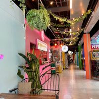 Pink exterior at Dirty Vegan - Barcode Street Food in Oslo