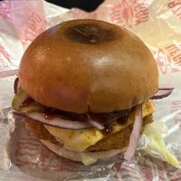 Tasty Clucker Chick’n Burger  at Dirty Vegan - Barcode Street Food in Oslo