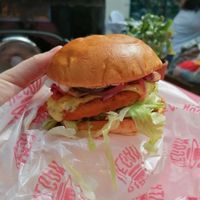 Chicken burger at Dirty Vegan - Barcode Street Food in Oslo