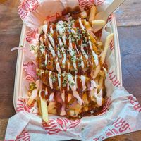 Dirty Fries (Garlicky) at Dirty Vegan - Barcode Street Food in Oslo