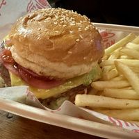 BBQ Stack with Fries  at Dirty Vegan - Barcode Street Food in Oslo