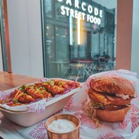 From (second) visit: 6th of November 2025.
Burger: Garlic B.L.T 179 nok. Fries: Sidechick 169 nok. Dip sauce: Garlic mayo 29 nok. at Dirty Vegan - Barcode Street Food in Oslo