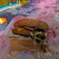 Spicy chicken sandwich at Dirty V - Barcode Street Food in Oslo