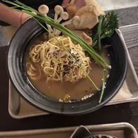 Vegan mushroom ramen special  at Cinder Restaurant in Westerly