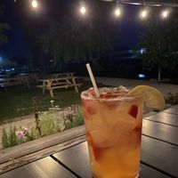 Strawberry lemonade - I think it was a special - so good and zingy!  at Cinder Restaurant in Westerly