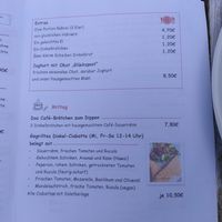 Gegrilltes Ciabatta in der Mittagskarte at Das Cafe am Alten Posthof in Ibbenbueren