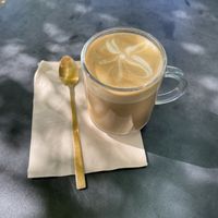 Dirty chai latte with oat milk   at Van Gogh Specialty Coffees in Willemstad