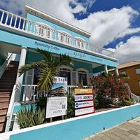 Outside at Van Gogh Specialty Coffees in Willemstad