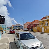 Outside at Van Gogh Specialty Coffees in Willemstad