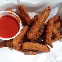 Bikini Zucchini (fried zucchini sticks). From J. Paul's food truck at Celebration Park Naples in Naples