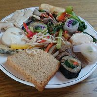 Plate with the Buffet's food at Jayeon - Seo-gu in Gwangju