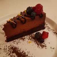 Dessert / Chocolate cake at MUDRA Plant Based  in Madrid
