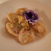 Main / Pea filled pasta at MUDRA Plant Based  in Madrid