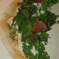 Pizza trufada at MUDRA Plant Based  in Madrid