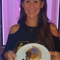 Cheescake de dulce de leche at MUDRA Plant Based  in Madrid