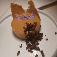 Cheesecake de coco y dulce de leche at MUDRA Plant Based  in Madrid