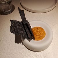 Complimentary appetizer at MUDRA Plant Based  in Madrid