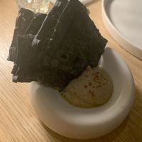 Aperitivo humus de berenjena   at MUDRA Plant Based  in Madrid